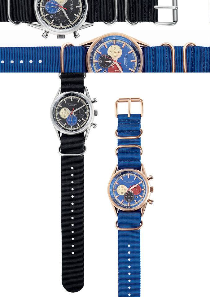 Ottaviani Cronografo blu e rose gold cursori colorati Fino Al -60%