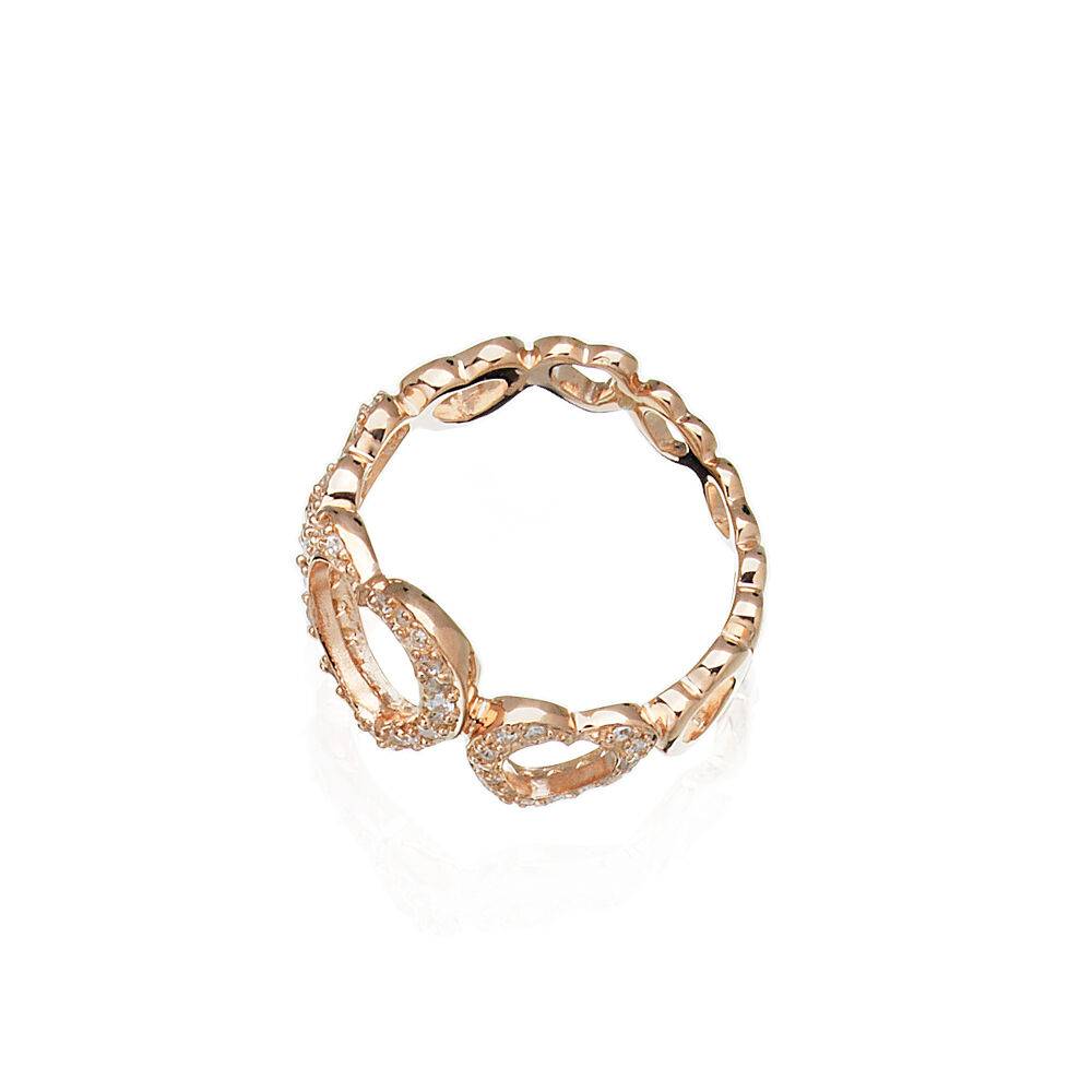 Ottaviani Anello arg. "love story" rose'