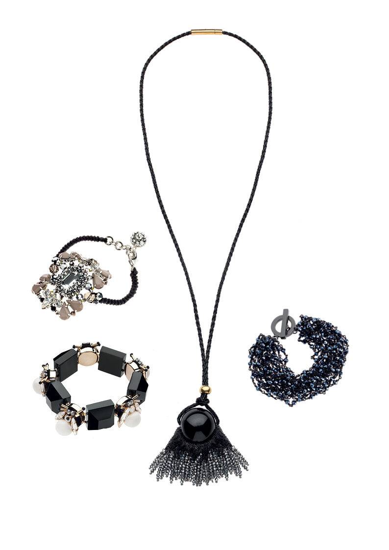 Ottaviani Bracciale con cristalli strass e perline Outlet
