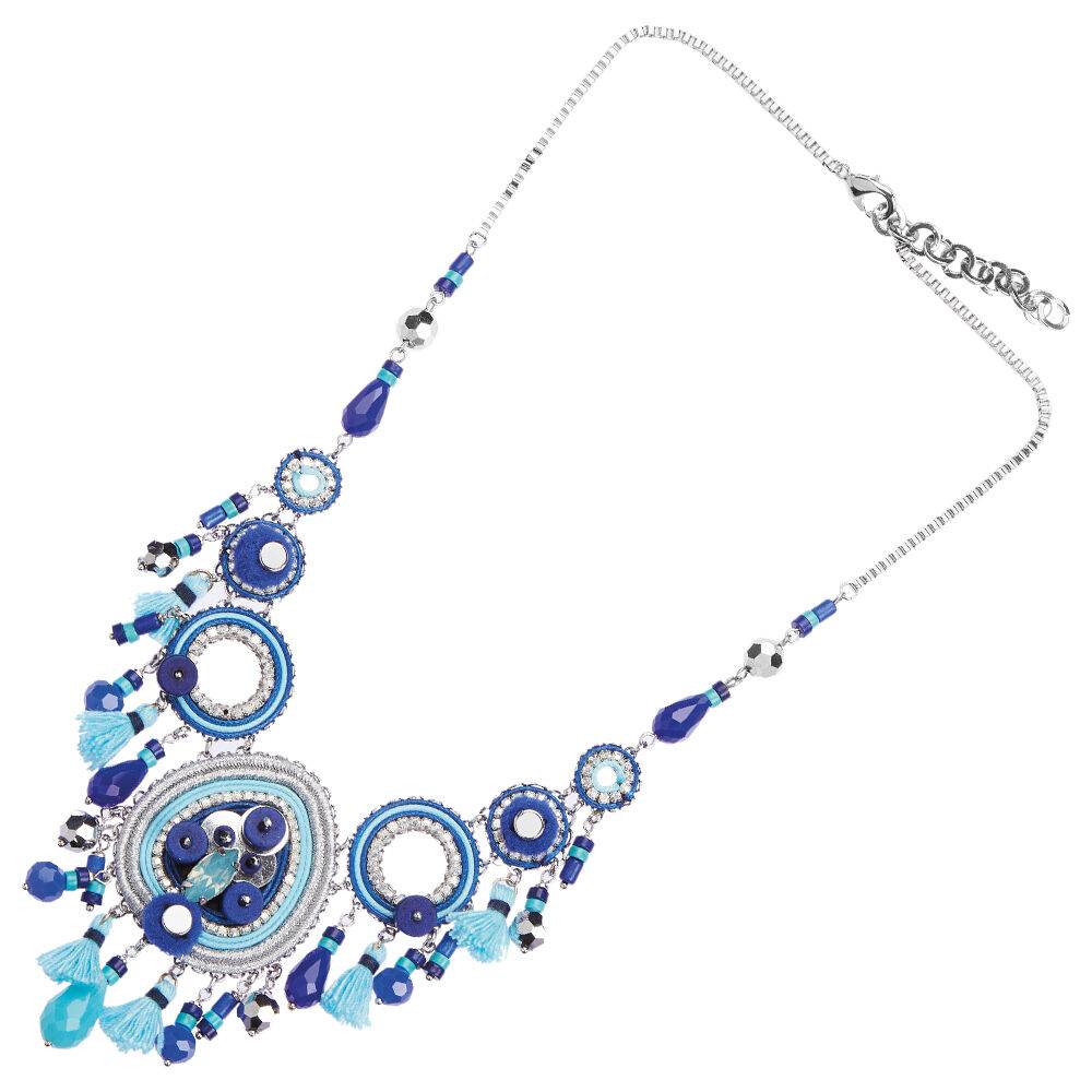 Ottaviani Collana con perline,cristalli e strass