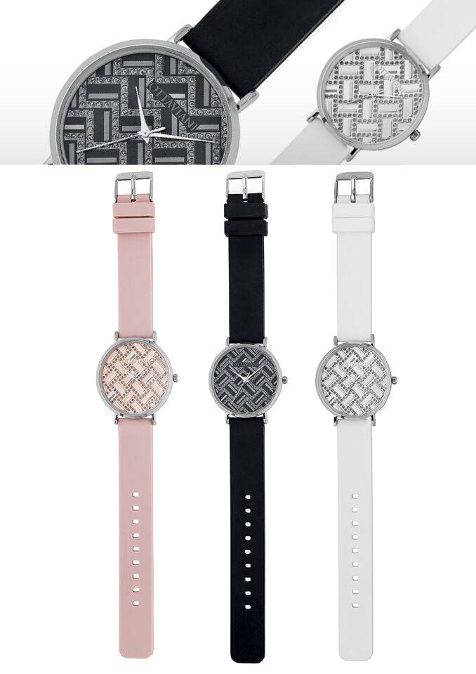 Ottaviani Quarzo argento silicone nero Promozione Limitata