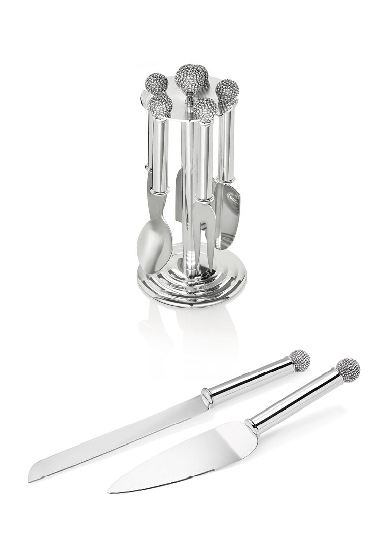 Ottaviani Set 6 coltelli da formaggio in met.arg c/stras Promozione Limitata