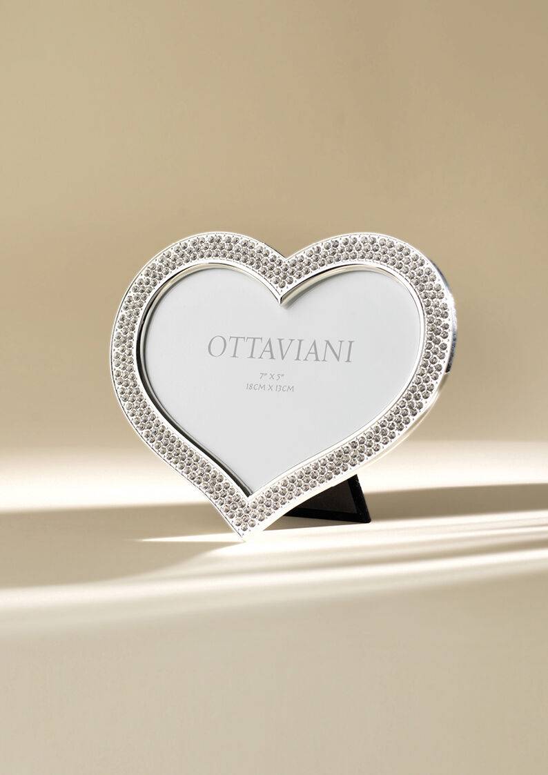 Ottaviani Portafoto con strass"cuore"cm.16,6x20,1 Sconto
