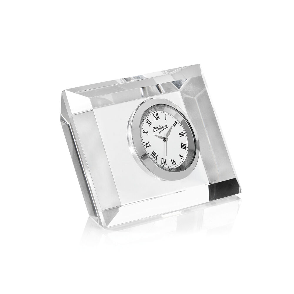 Ottaviani Orologio in cristallo cm.2,5x6x8,5