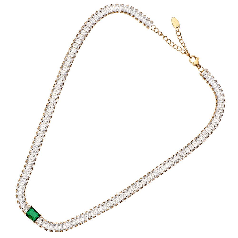 Ottaviani Collana dorata con cristalli