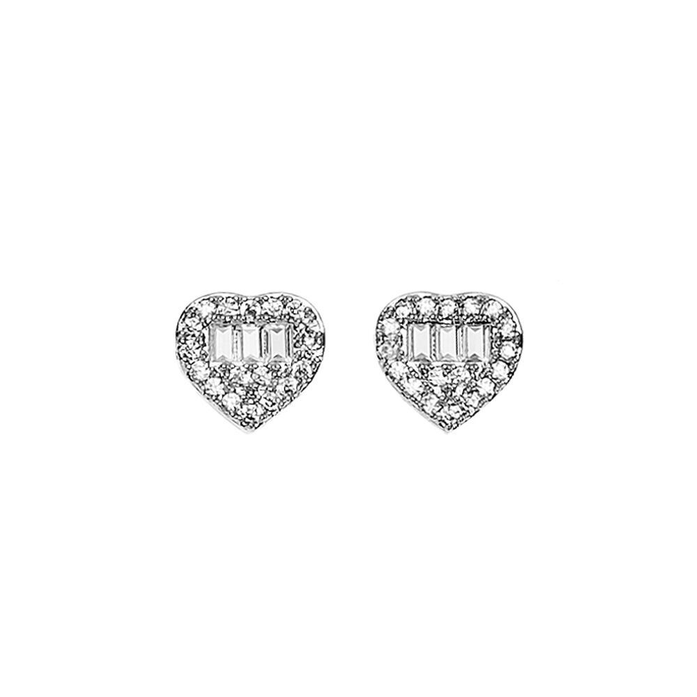 Ottaviani Orecchini rodiati con cubic zirconia