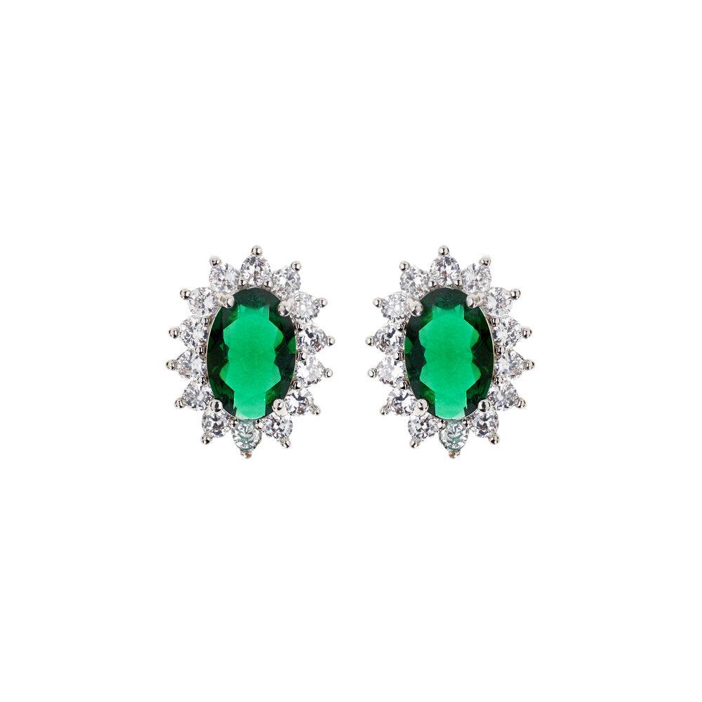 Ottaviani Orecchini rodiati con cubic zirconia