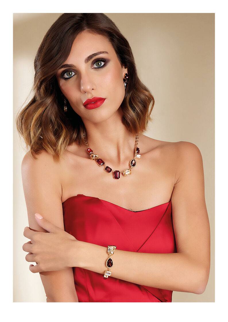 Ottaviani Bracciale dorato con cristalli Vendita Economica