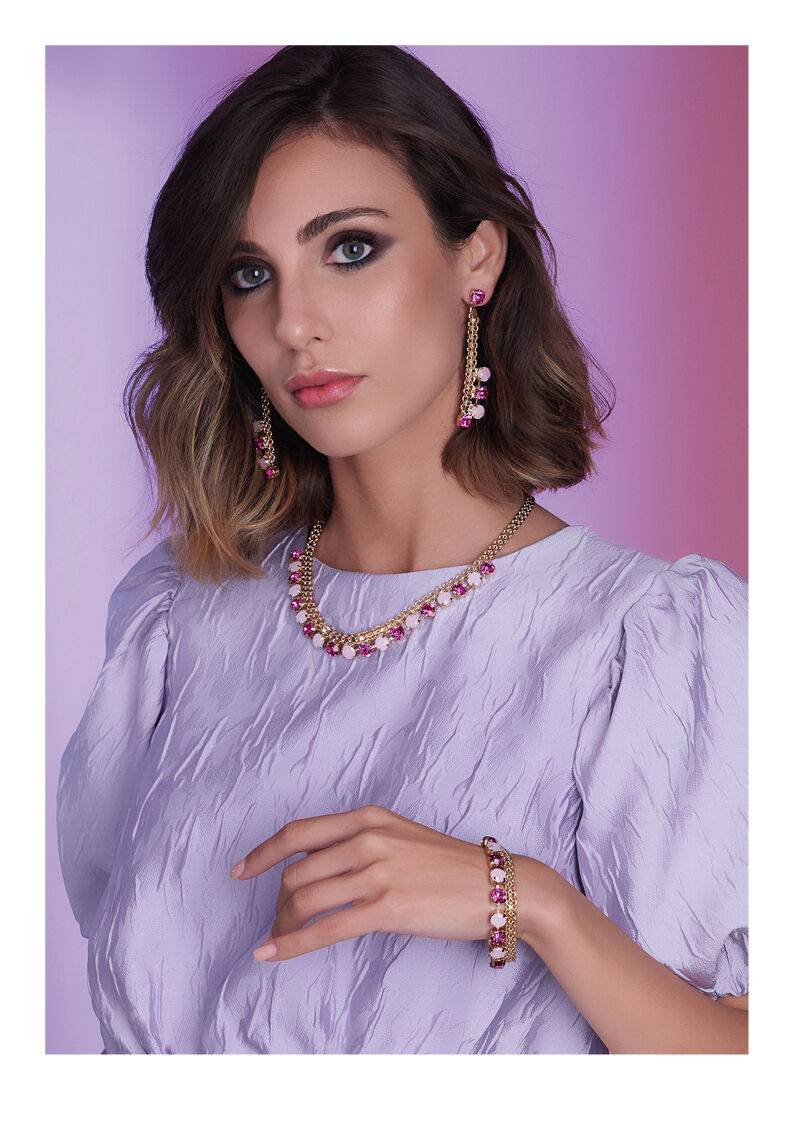 Ottaviani Bracciale dorato con cristalli Negozio