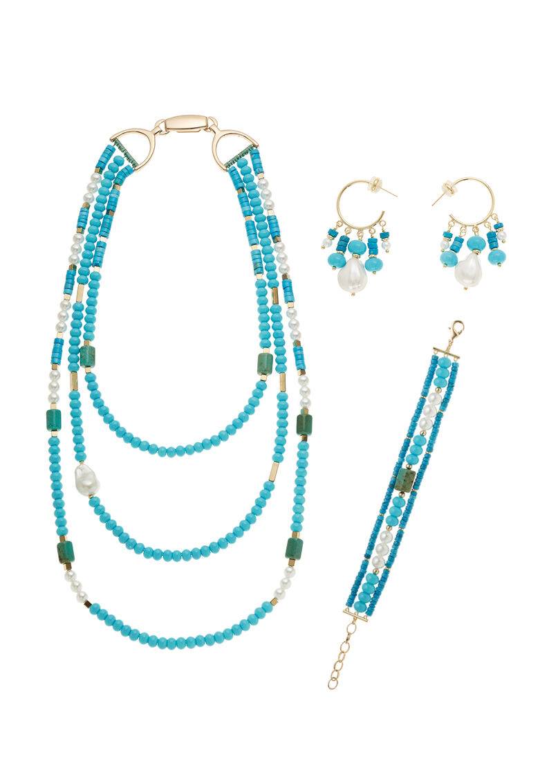 Ottaviani Bracciale dorato con perline e perle Shopping Online