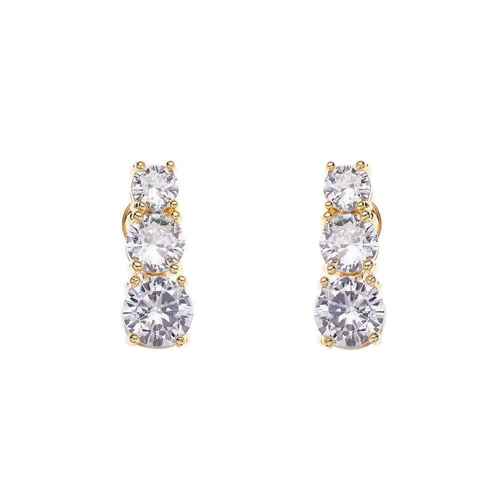 Ottaviani Orecchini dorati con cubic zirconia