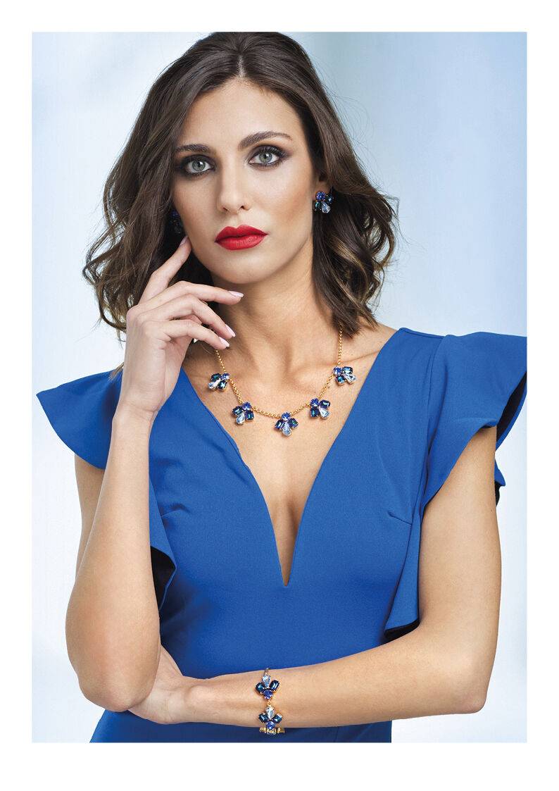 Ottaviani Orecchini dorati con cristalli Sconto