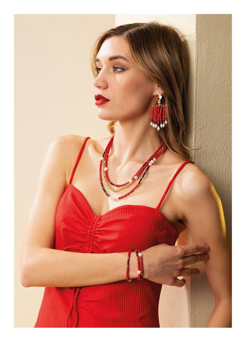 Ottaviani Bracciale dorato con perline e perle 50% di sconto per tempo limitato