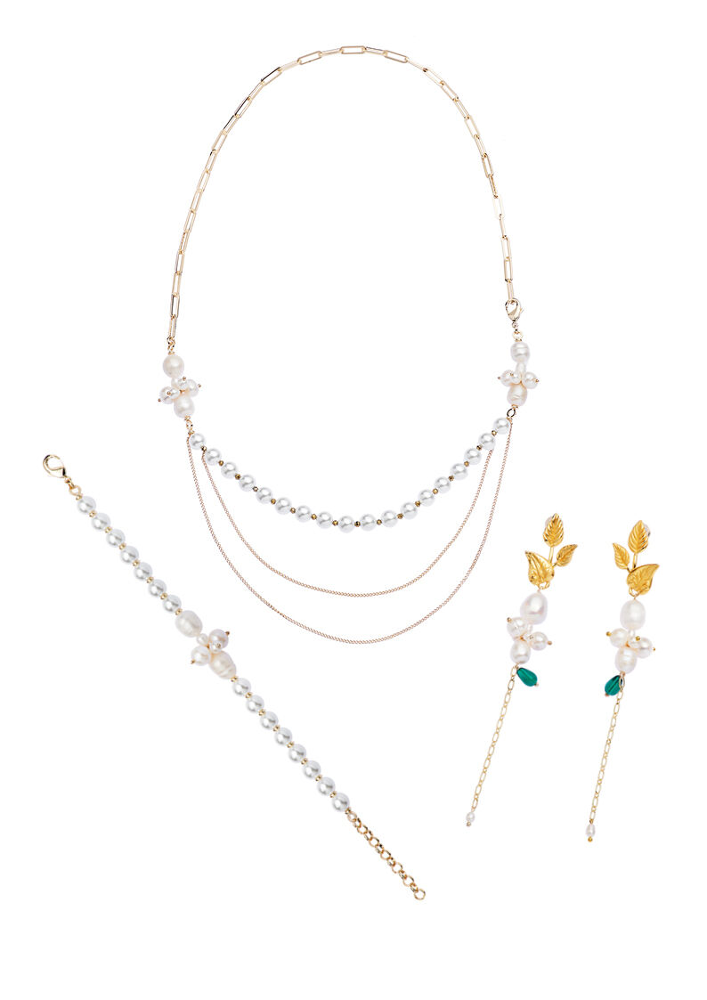 Ottaviani Bracciale con perle di fiume e perle di vetro Promozione