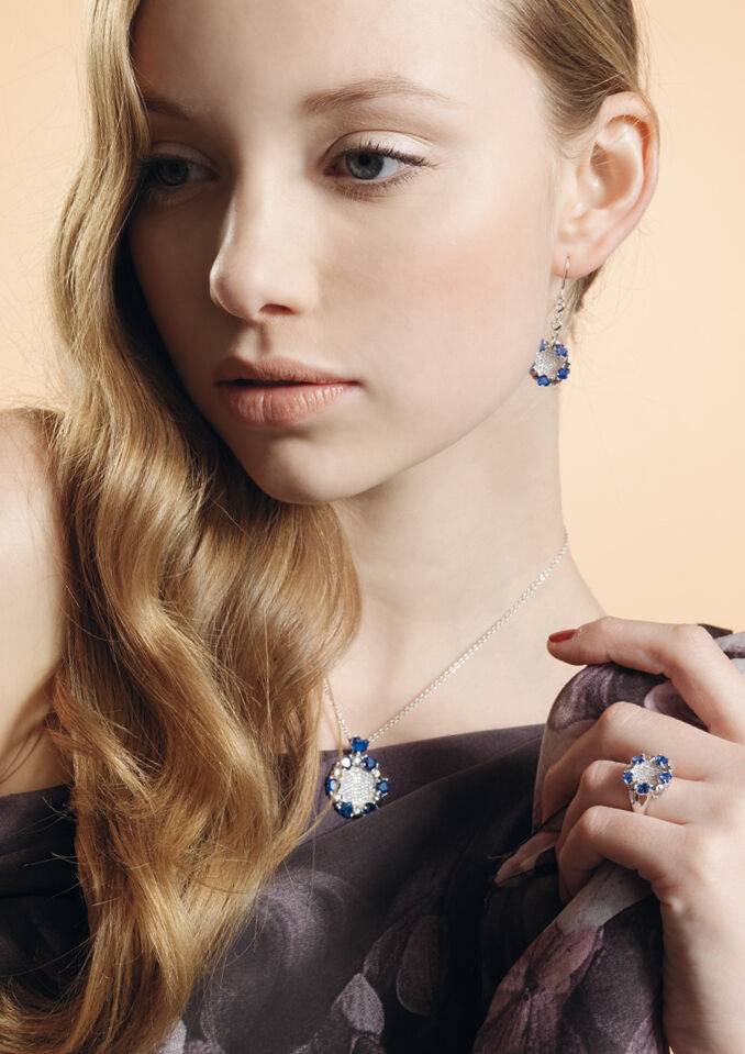 Ottaviani Anello arg. "blue love" Negozio online di fabbrica