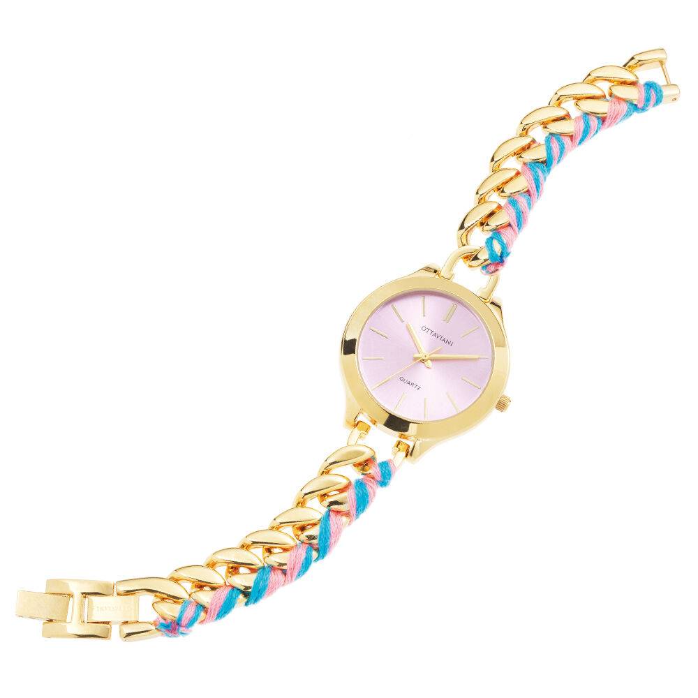 Ottaviani Quarzo rosa,bracciale catena Nuovi prodotti