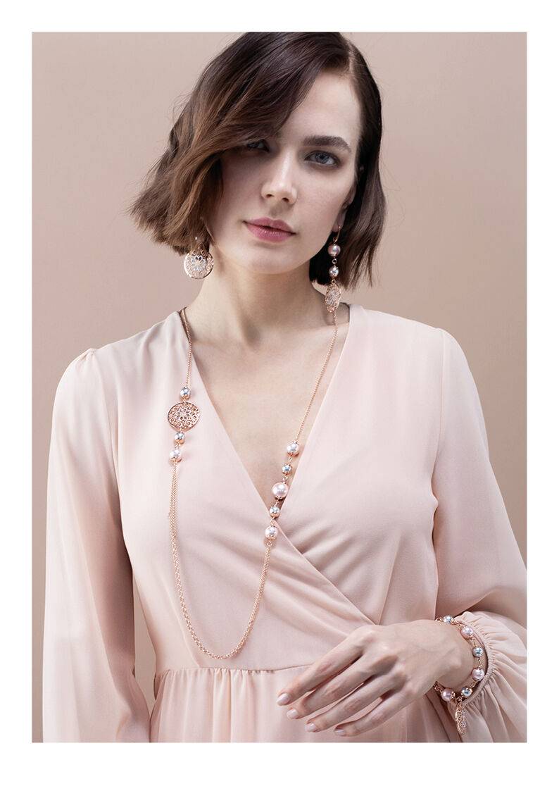 Ottaviani Orecchini in bronzo con perle bijoux Fino al 60% di sconto