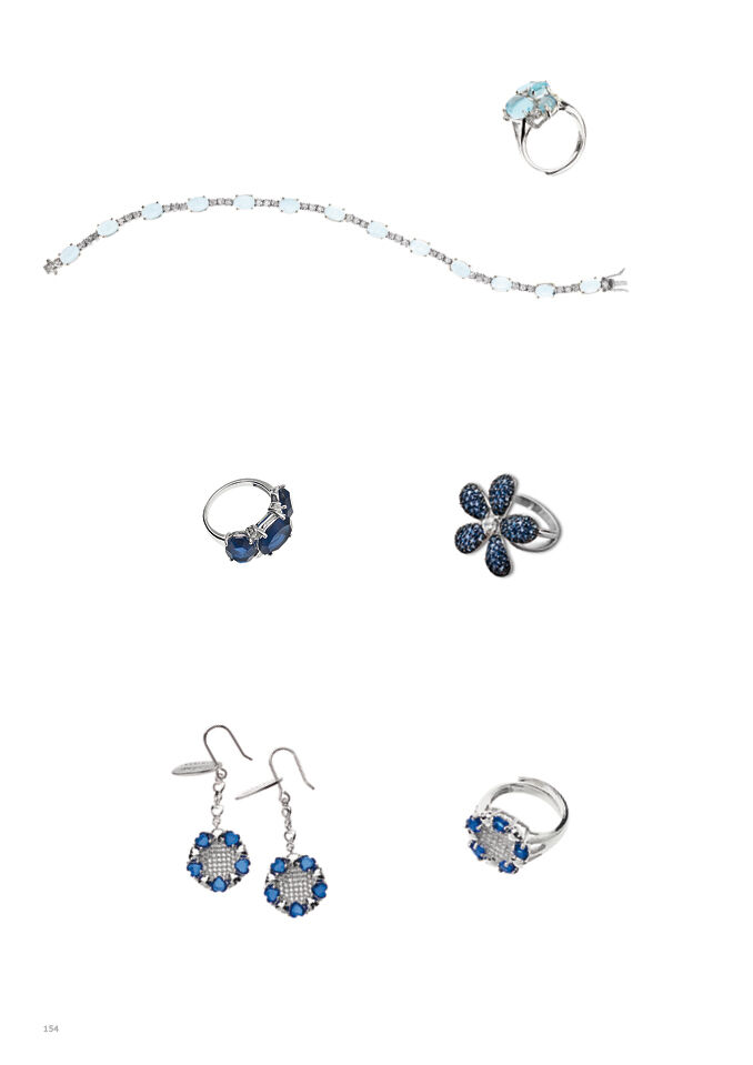 Ottaviani Orecchini arg. "blue love" Esporta salva