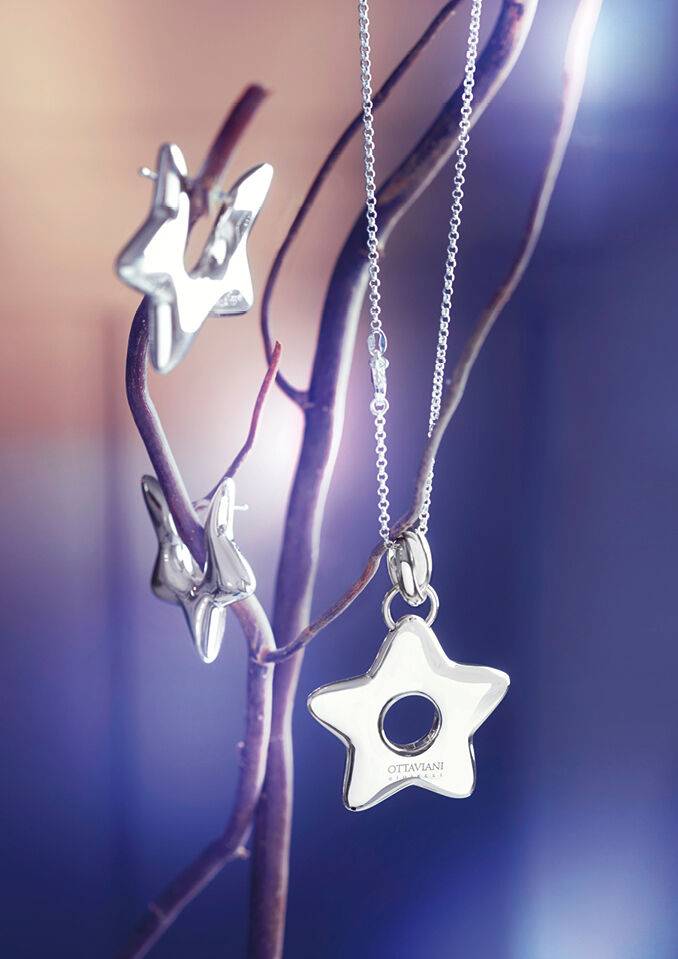 Ottaviani Orecchini "star balloon"in argento In vendita