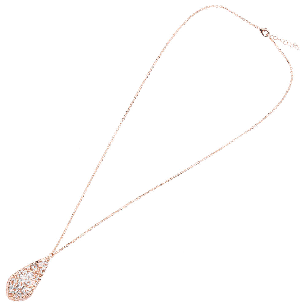 Ottaviani Collana in bronzo con glitter argento Pezzi Unici