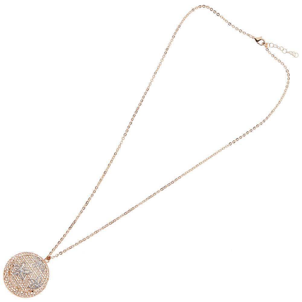 Ottaviani Collana in bronzo con glitter argento Soddisfazione Garantita