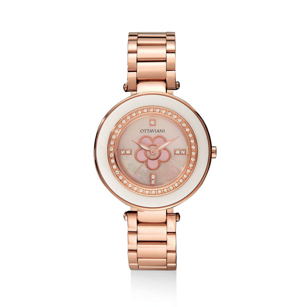 Ottaviani Quarzo acciaio rose gold e strass Negozi Online