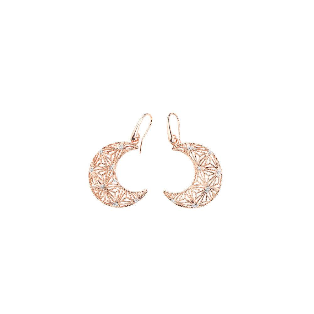 Ottaviani Orecchini in bronzo rod c/glitter argento