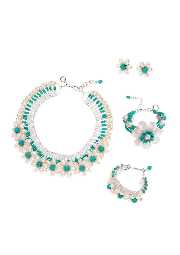 Ottaviani Orecchini con perle e howlite Online