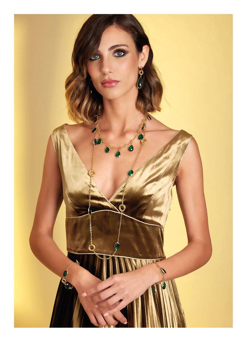 Ottaviani Bracciale dorato con cristalli Cyber Monday