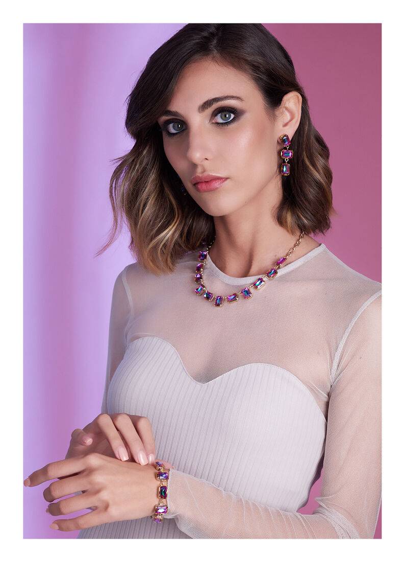 Ottaviani Bracciale dorato con cristalli Offerta Pasqua