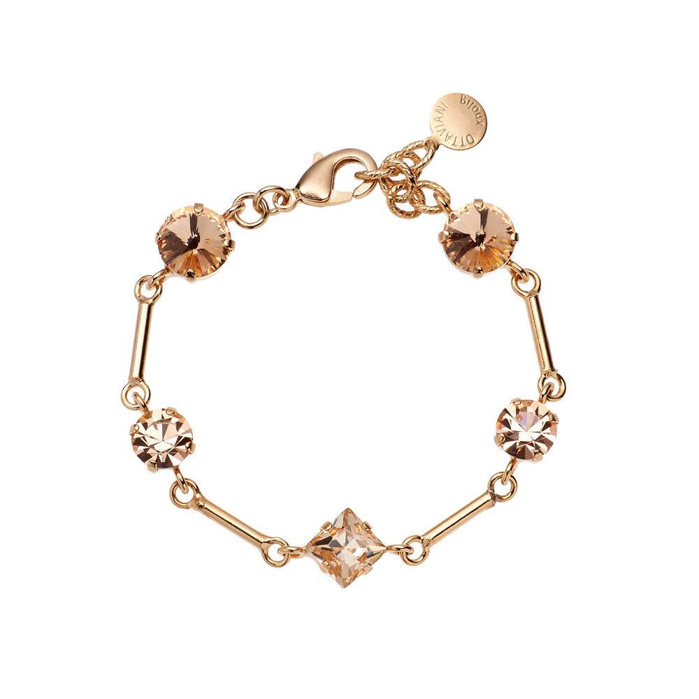Ottaviani Bracciale dorato con cristalli Comprane uno, ottenene uno gratis