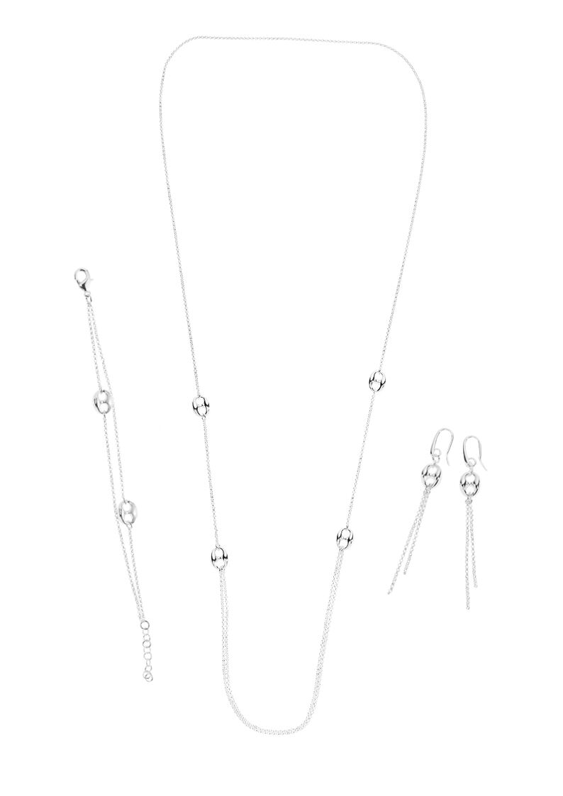 Ottaviani Collana in argento rodiato Italy