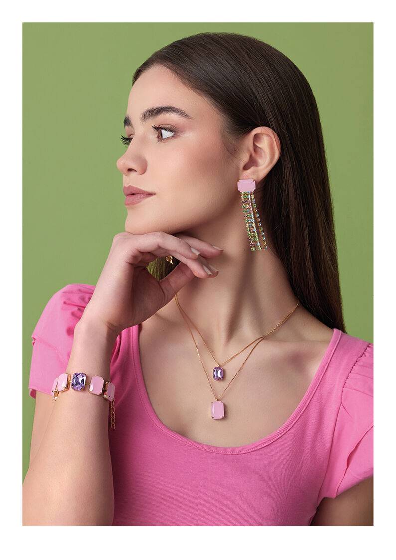 Ottaviani Bracciale dorato con cristalli In Linea