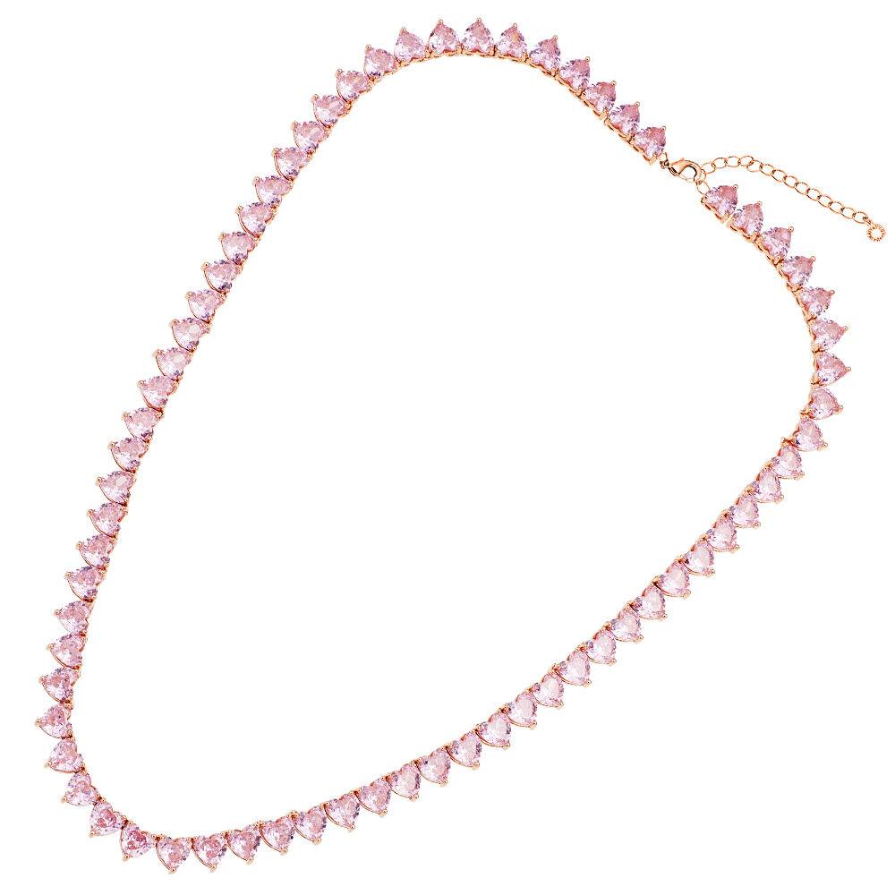 Ottaviani Collana placcata oro rosa con cubic zirconia Affare Del Giorno