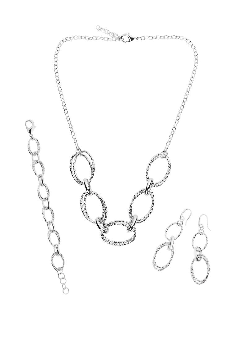 Ottaviani Collana in argento rodiato Online