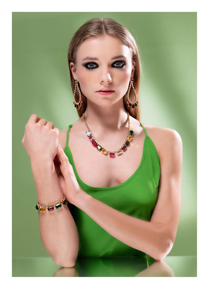 Ottaviani Bracciale dorato con strass Prezzo di fabbrica