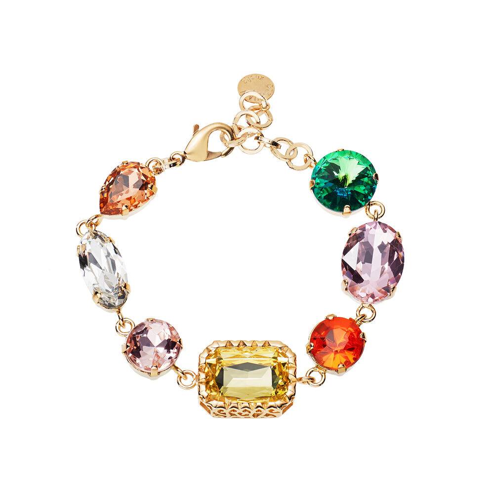 Ottaviani Bracciale dorato con cristalli e strass