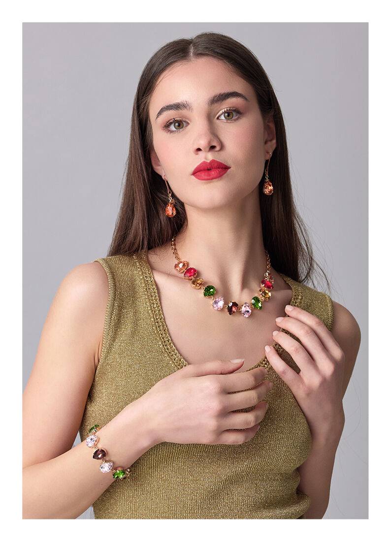 Ottaviani Bracciale dorato con cristalli Grande vendita