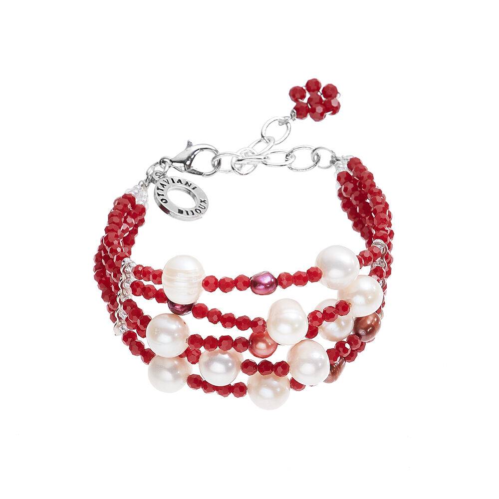 Ottaviani Bracciale con perle e cristalli Flash Sale