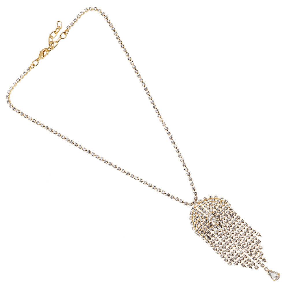 Ottaviani Collana dorata con strass