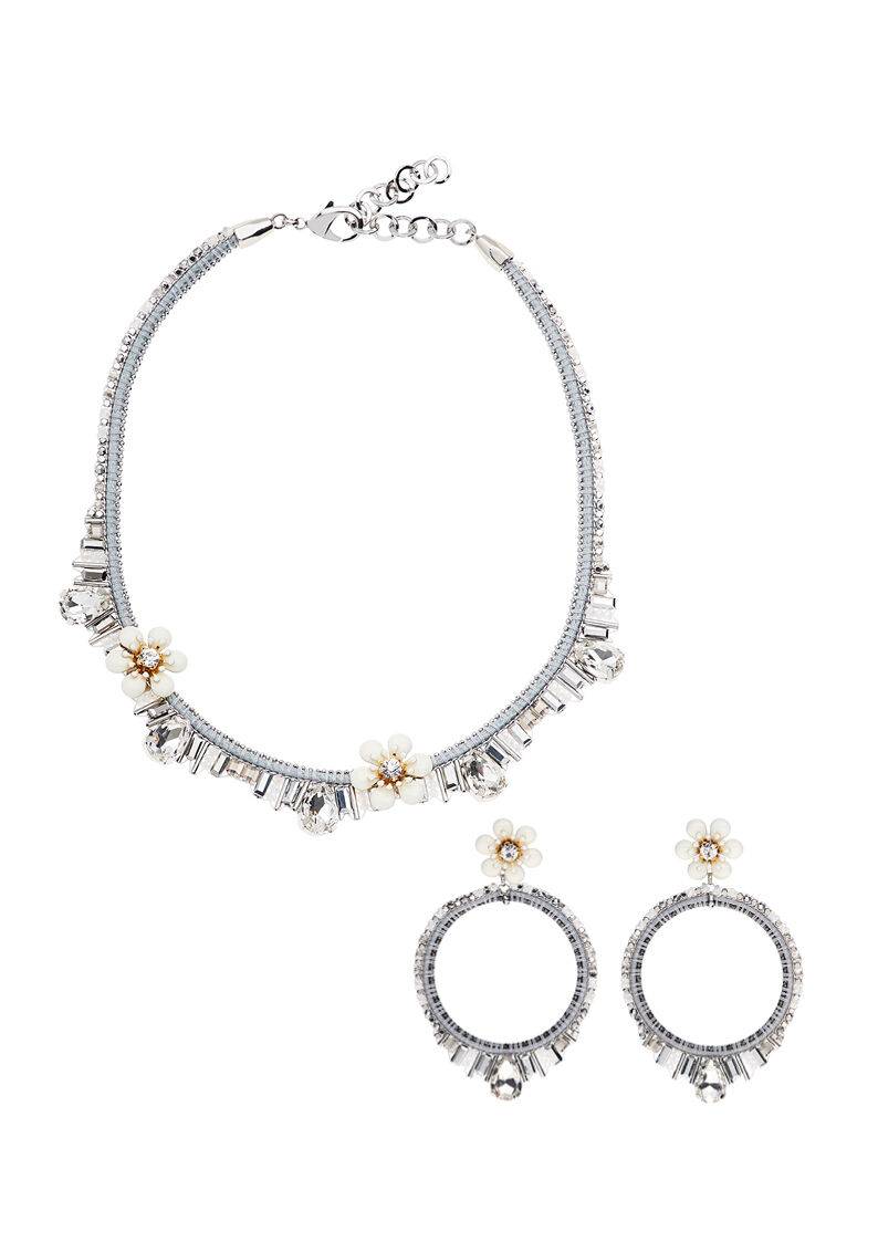 Ottaviani Orecchini con perle perline strass e fiori sma Offerta Pasqua