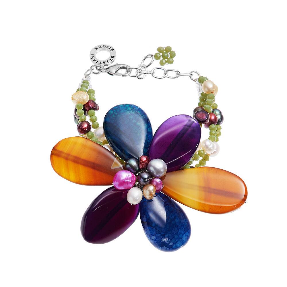 Ottaviani Bracciale con agata e perle Enormi risparmi