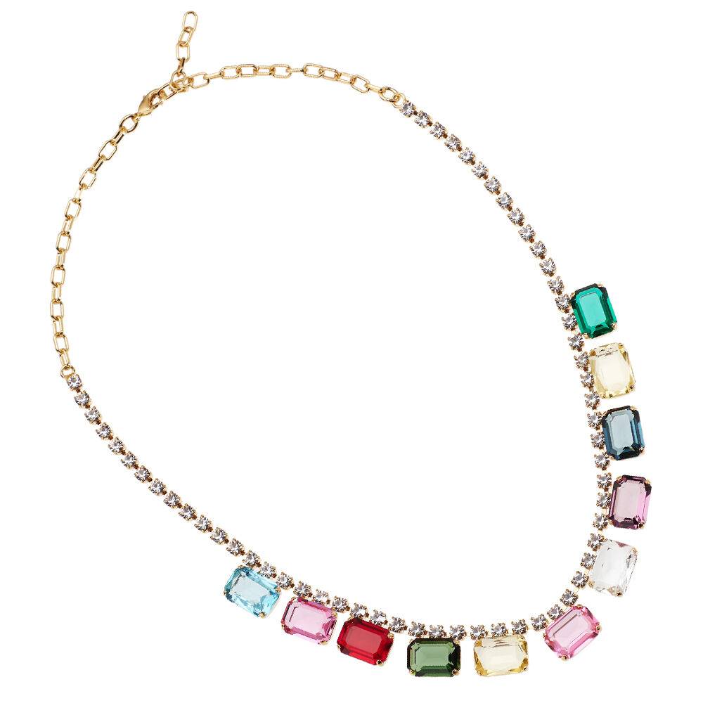 Ottaviani Collana dorata con strass