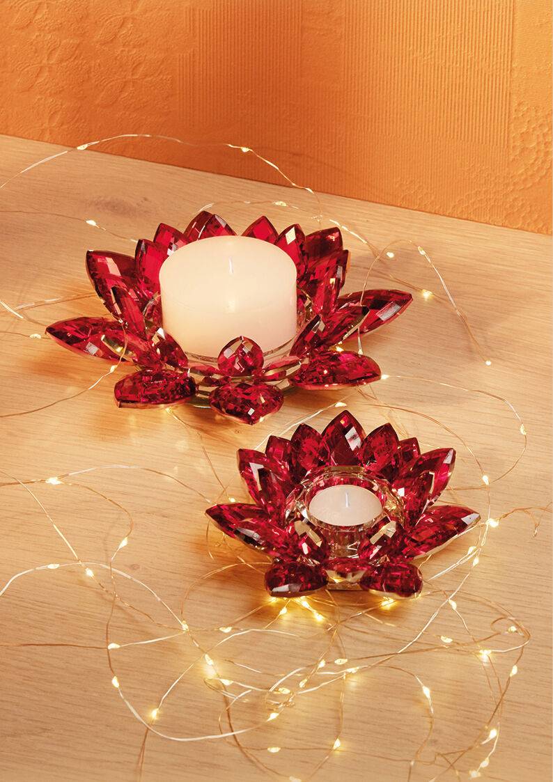 Ottaviani Candeliere "stella di cristallo rossa" Only for today