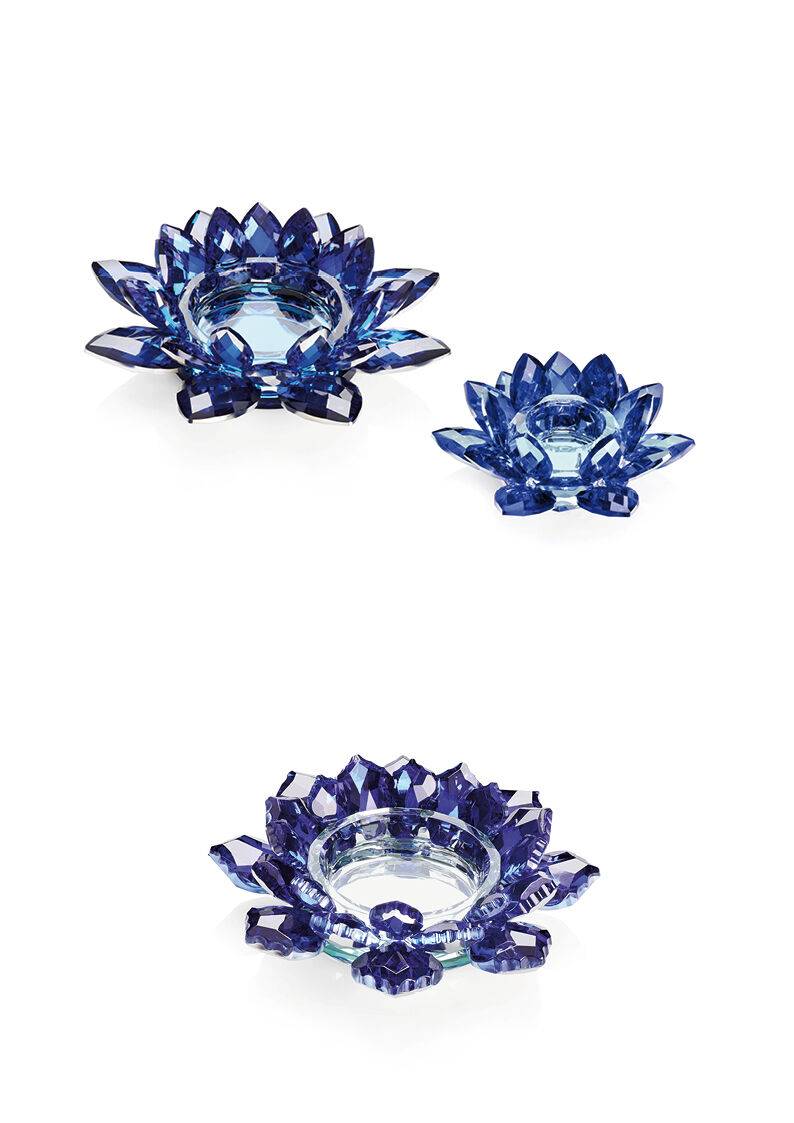 Ottaviani Candeliere "fiore di cristallo blu" Solo un giorno rimasto
