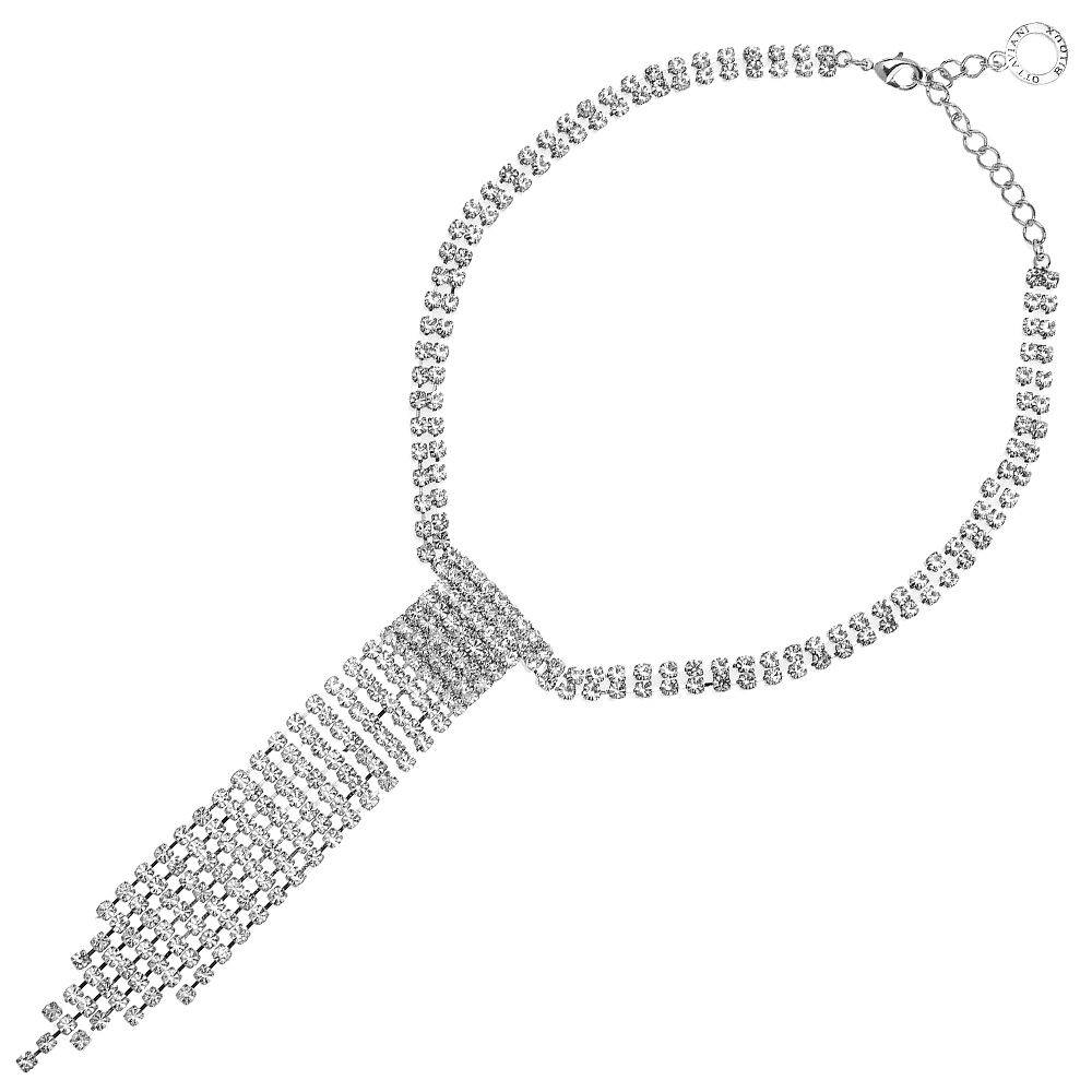 Ottaviani Collana con cristalli In vendita