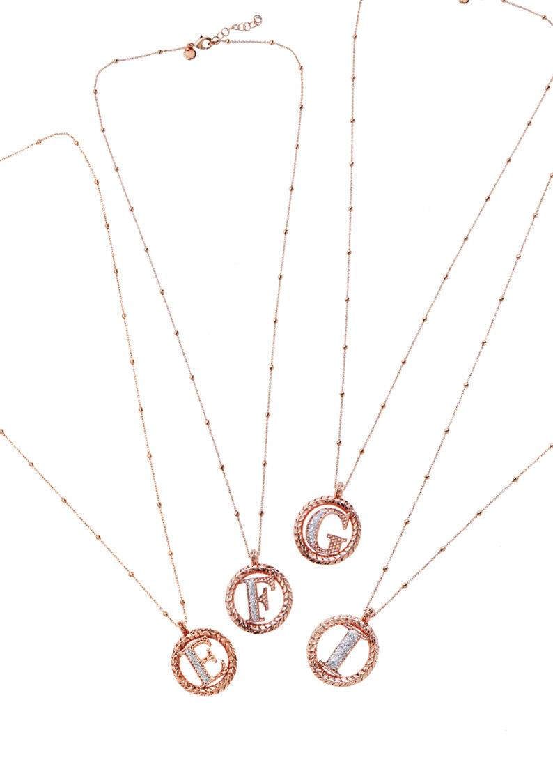 Ottaviani Collana in bronzo oro rosa con glitter argento Fino Al -60%