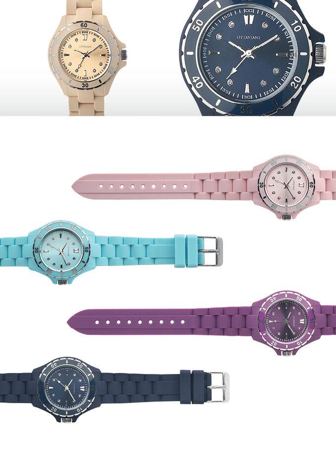 Ottaviani Quarzo silicone celeste Hotsell