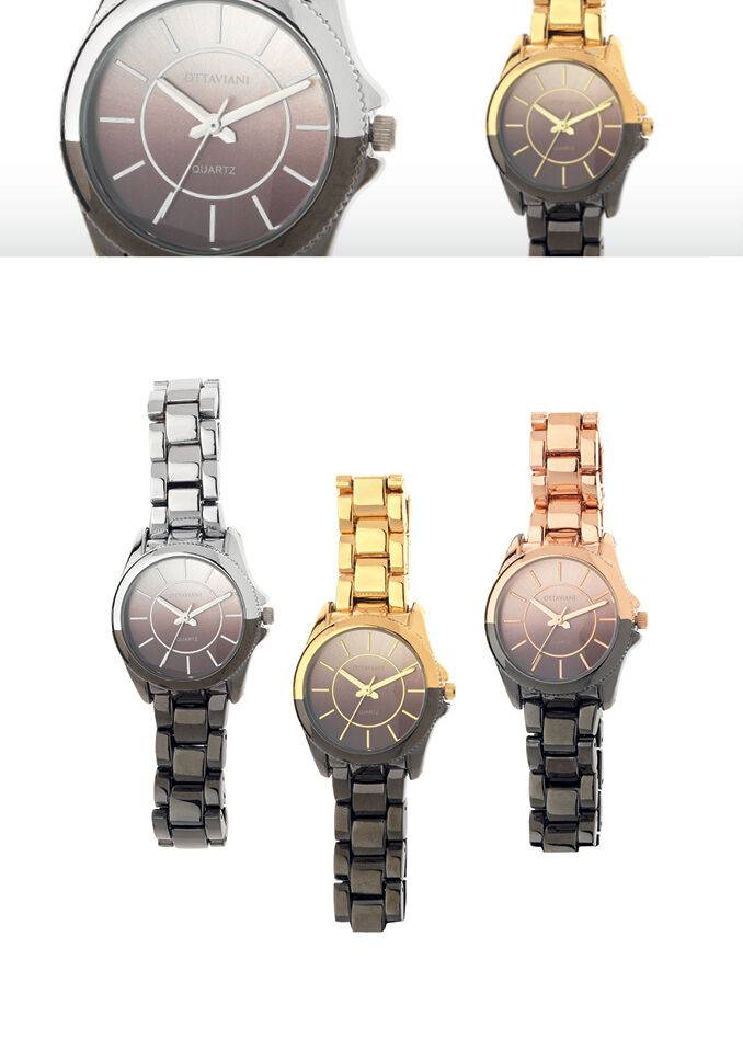 Ottaviani Quarzo sfumato nero/argento Saldi Di Fabbrica