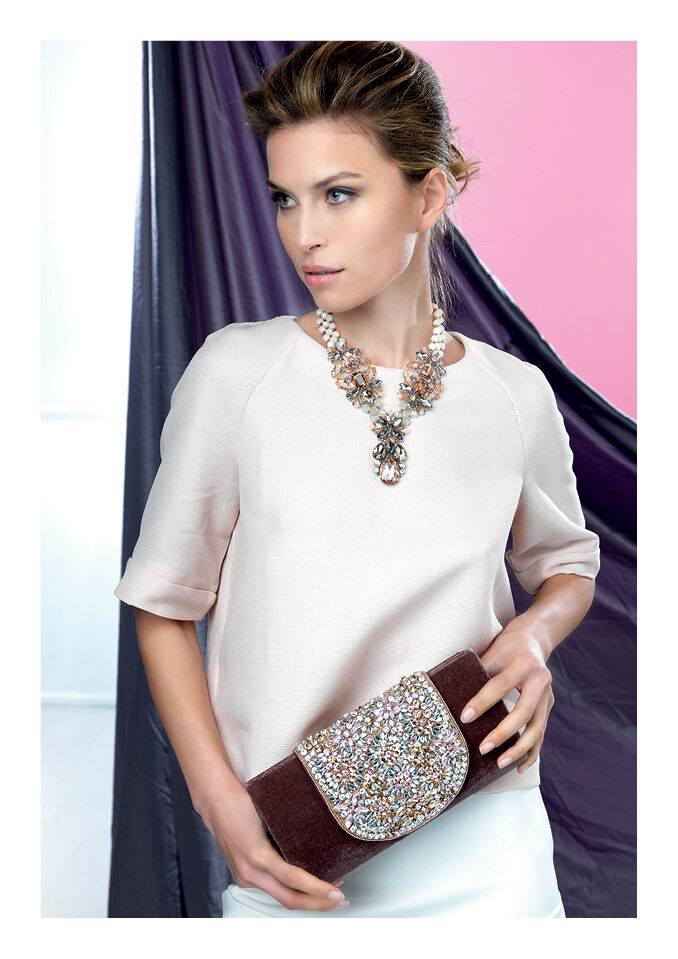 Ottaviani Clutch con cristalli,perline e strass Nuovi prodotti